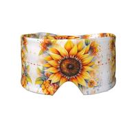 Yellow Sunflower in Oil Unisex Side Sleeping Headband, Sleeping Eye Mask and Ear Muffs, (26.8 * 4.3 inches), Indoor and Outdoor Travel Yoga Adjustable Comfort Eye and Ear Muffs,