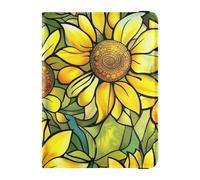 Yellow Sunflower Leather Passport Holder Covers Case for travel Vaccine Card Holder Cover Combo Passport Holder Case for women Waterproof