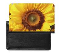Yellow Sunflower Passport Cover Protector Rfid Blocking Passport Holder Id Card Holder Secure Travel Wallet Organizer for Passport Tickets Credit Cards, style, One Size