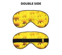 Yellow Sunflower Sleep Eye Mas Updated Design Light Blocking Night Eye Blinder Men Women Shift Work Travel