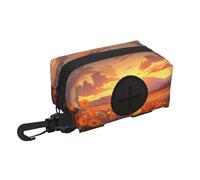 Yellow sunflowers at sunset Pet travel garbage bag storage bag Essentials for hiking or camping in the countryside Ensure you have an enjoyable experience