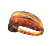 Yellow Sunflowers at Sunset Printed Sports Headbands Wicking Hair Headwraps, Non-Slip Workout Headbands for Gym, Running, Yoga, Tennis