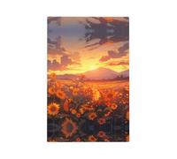 Yellow Sunflowers at Sunset Printed Switch Coversâ€“Single and Double Socket Wall Plates,for Light Switches, Electrical Panels