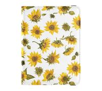 Yellow Sunflowers Passport and Vaccine Card Holder Combo Passport Case Travel Documents Wallet Passport Holder Combo with Vaccine Card Slot for Women and Men Waterproof