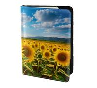 Yellow Sunflowers2 print Passport Cover, Passport Holder Cover Wallet Passport Wallet Case for Cards and Documents