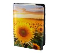 Yellow Sunflowers3 print Passport Cover, Passport Holder Cover Wallet Passport Wallet Case for Cards and Documents