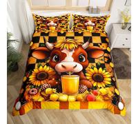 (Yellow, Super King(No Comforter)) Homewish Pink Monkey Bedding Set Double,Jungle Animals Monkey Duvet Cover Cute Leaves Banana Comforter Cover Wildlife Natural Bed Cover for Kids Boys