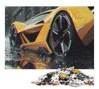 Yellow Supercar Puzzles for Adults & Teenagers Puzzles for Adults & Teenager Fun Puzzles Games 500pcs (52x38cm)