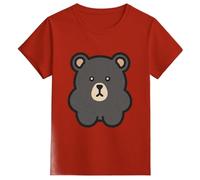 Yellow T Shirts for Kids Girls UK Graphic Print Short Sleeve T-Shirt Casual Round Neck Top for Everyday Wear Spring Summer Outfit (Red #1, 4-5 Years)