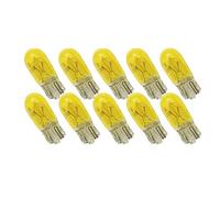 Yellow T10 W5W Halogen Lamp - T10 Halogen Bulb 194 168 501 Wedge 12V 5W Yellow For Car Parking Light Side Maker Dashboard