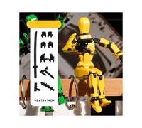 (yellow) T13 Action Figure Set Tool 3D Printed Multi-Jointed Movable Robot Doll Anti-stress Handmade Assembly