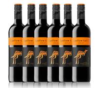 Yellow Tail wine Collection | Australian | 75cl | 13.5% ABV | Soft & Velvety, Fruity & Spic| Vegan | Red wine (Case of 6 bottles, Merlot)