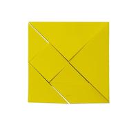 Yellow Tangram Puzzle - Educational, Logic Puzzle, and Maths Game for Kids and Adults