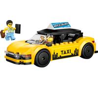 LEGO City Yellow Taxi Model Car Kit with 2 Minifigures 60487