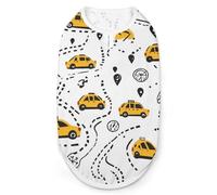 Yellow Taxi Black Route Cute Dog Clothes Costume Cat Pajamas Puppy Gift Pet Sweater Coat Jacket