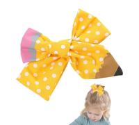 Yellow Teacher Headband, School Spirit Hair Accessories, Stylish Back-to-Class Wear, Vibrant Pencil Design with Comfortable Fit, Classroom Activities, Dress-Up Day Headbands for Bildu
