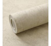 Yellow Thick Concrete Effect Textured Wallpaper with Matte Finish - Cement Shabby Chic Contact Paper Roll for Bedroom, Living Room, Gym