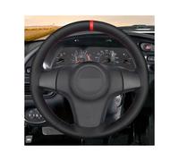 (Yellow Thread) Soft Black Artificial Leather Car Steering Wheel Cover For Chevrolet Niva