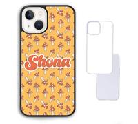 Yellow Toadstool Mushroom Red Aesthetic Y2K Girl Harajuku Pattern Custom Compatible With iPhone 6 6s 7 8 SE 2020 X XR XS 11 12 13 14 15 16 16E Pro Max Plus Mini Bumper Case Custom Personalised Name