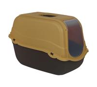 URBNLIVING Enclosed Cat Litter Box - Extra Large Hooded Tray with Filter, Scoop & Carry Handle - Easy Clean, Odor Control, Secure Flap Door for Cats, 8 Color Options