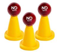 Yellow Training Cones - Durable Plastic Sports Marker Cones for Agility, Football, Coaching & Outdoor Game Weatherproof & Easy to Use (Yellow, Pack of 3)