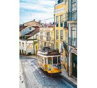 Yellow tram-4000-Piece Puzzle Toys, Brain Challenge Puzzle Sets, Educational Games, Entertainment Gifts 14 years+