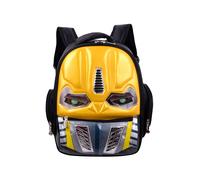 (Yellow Transformers, 37*27*12cm/14.57*10.63*4.72in) Transformers Luminous Eyes Schoolbag Waterproof 3d Kids Gift Fashion Backpack