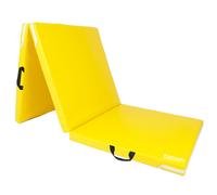 (Yellow) Tri Folding GYM MAT Yoga Exercise Floor