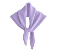 Yellow Triangle Scarf for Women - Korean Version Knitted Wool Cross Neck Scarf, Mini Black Y2k Pure Color Blend Shawl Warm Headscarf High-End Aesthetic Cozy Fall Winter Blue Cottagecore Accessories