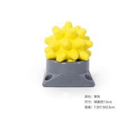 (Yellow) Trigger Point Pusher Massage Ball,Spiky Massage Balls for Foot/Back/Muscles Spiky Hard Massage Balls,Deep Tissue Myofascial Release