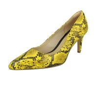 (Yellow, UK 4) Ladies Clarks Slip On Mule Sandals Leisa Faye - D Fit