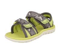 Clarks Surfing Tide T Sandal, Yellow Textile, 5 UK Child