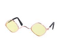 (Yellow) Unique Brightly Colored Dog Glasses Cute Design Sunglasses For Fashionable Dogs