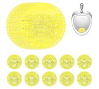 Yellow Urinal Screen Splash Pads: YOYIAG 15 Pack Urinal Splash Guards Odour Neutraliser Yellow Urinal Screen Splash Pads Restroom Deodorizer, Urinal Mats Pads for School, Hotel, Restaurant
