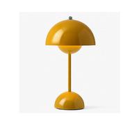 (Yellow, US plug) Flower Bud Led Table Lamp Night Light Mushroom Table Lamps Nordic Bedside Wedding Room Desk Simple Decoration Bedroom Modern