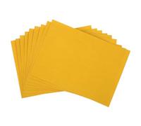 Yellow Velvet Fabric Sheets Adhesive 10pcs Self | Peel and Stick Flannel, Cushioning Anti Scratch Finish, 10 Sheet Pack for Display Cases and Retail