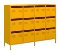 (yellow) vidaXL Sideboard Black 135x39x103.5 cm Cold-rolled Steel storage cabinet