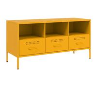 vidaXL TV Cabinet Mustard Yellow 100.5x39x50.5 cm Steel, Yellow