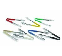 Yellow Vinyl Coated Stainless Steel Tong 9.5''