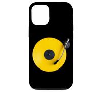Yellow Vinyl Record, Retro Design, Turntable DJ, Pop Case for iPhone 12/12 Pro