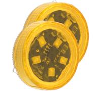 (Yellow) Warning Lights For Safety | Car Door Warning Safety Flash Lights - Wireless Auto Body Safety Signal Light, 5 LEDs Waterproof Anti Rear-End Collision