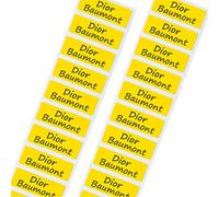 Yellow Water Bottle Labels Personalised Dishwasher Proof/Waterproof Nametags/Nametapes by FunnyBone™ Stickers (120 Labels)