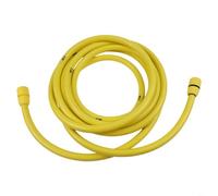 Yellow Water Inlet Hose Kit 2m or 6m ABS Flexible for Car Wash or | Easy Installation Suitable for Indoor Outdoor Plants Long-Lasting Performance