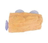 Yellow Wax Stone Simulation Turtle Basking Platform,Resin Reptile Hideout Cave, Aquarium Tortoise Climbing Terrace Resting Hideaway for Turtles, Reptiles, Amphibians