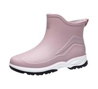Yellow Wellies Ladies Waterproof Boots for Women UK Rubber Coated Shoes Women's Rain Boots Water Shoes Top Rubber Casual Fashion Outdoor Work Fishing Car Wash Kitchen Non Slip Overshoes Rain Heel