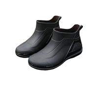 Yellow Wellies Ladies Waterproof Boots Gardening Shoes Crock Boots for Men Men Rain Ankle Outdoor Garden Shoes Winter (Black,5.5)