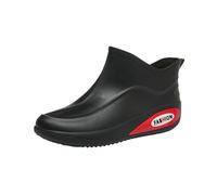 Yellow Wellies Waterproof Ankle Boots Women Gardening Shoes Paving Clothes Men's Rain Boots Water Shoes Top Rubber Casual Fashion Outdoor Work Fishing Car Wash Kitchen Non Slip Overshoes Rain Size 12