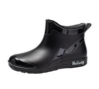 Yellow Wellies Waterproof Womens Boots Garden Shoes Lace Rain Boots for Women Women's Rain Water Shoes Top Rubber Casual and Fashionable All Outdoor Work Fishing Car Washing Kitchen Non Slip Overshoes