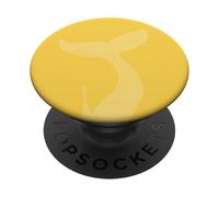 Yellow - Whale Fin Orcas Rescue Orca Sea Animal Whale Ocean PopSockets Adhesive PopGrip