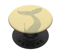 Yellow - Whale Fin Orcas Rescue Orca Sea Animal Whale Ocean PopSockets Adhesive PopGrip